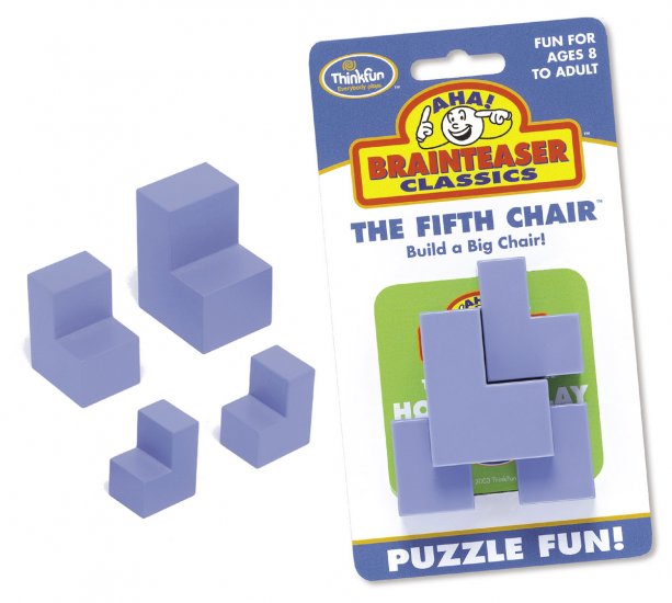 Aha! Classics Brainteaser Fifth Chair by Thinkfun FREE USA SHIPPING!