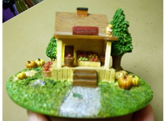 Russ Berrie Autumn Collection Round Candle Jar Topper - General Store - FREE USA SHIPPING!