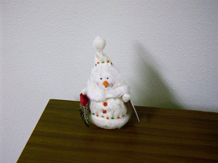 Russ Berrie Christmas - Jewels of Winter - Glisten Plush Snowman Small FREE USA SHIPPING!