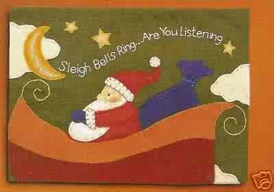 Russ Berrie Christmas - Moments of Wonder Santa Large Wall Hanging FREE USA SHIPPING!