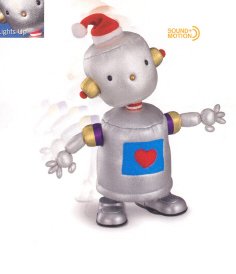Russ Berrie Christmas - Santa's Toyland Musical Walking Bleap Robot FREE USA SHIPPING