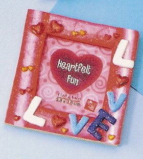Russ Berrie Valentine Mini Magnet Photo Frame Love FREE USA SHIPPING!