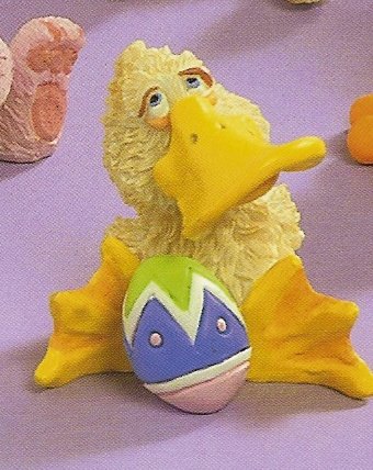 Russ Easter Farm by Doug Harris - Duck Sitting with Easter Egg - FREE USA SHIPPING!!!