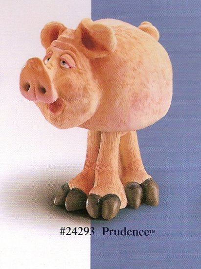 Russ Berrie Bobble Bods - Prudence the Pig FREE USA SHIPPING!!!