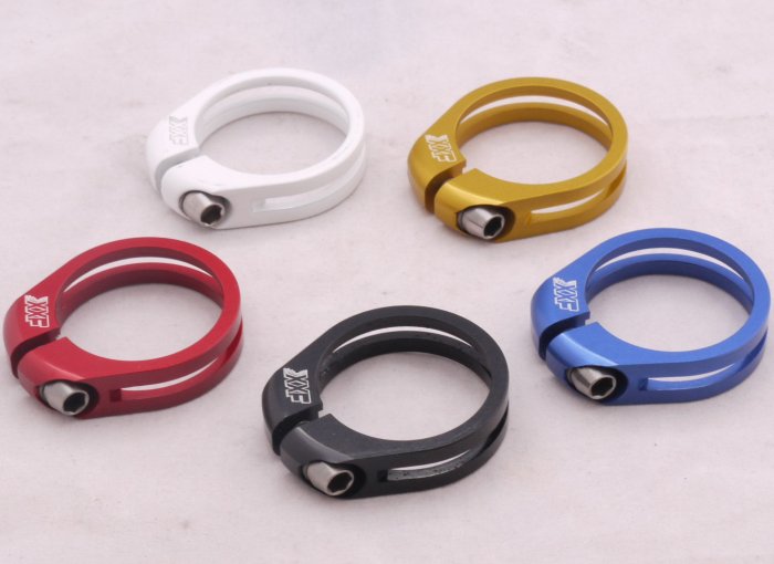 CNC Seatpost SEAT Clamp Titanium Ti bolt 31.8MM RED WHITE GOLD BLACK BLUE FREE SHIPPING