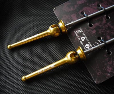 Titanium Quick Release Skewer SET TI AXLE 44g PAIR GOLD FREE SHIPPING