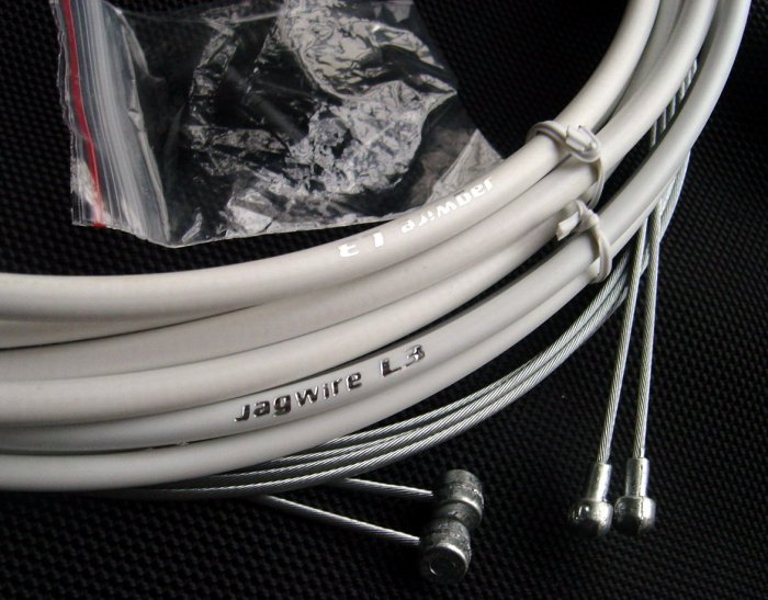 BICYCLE JAGWIRE L3 HOUSING CABLE COMPLETE KIT WHITE SRAM AVID SHIMANO