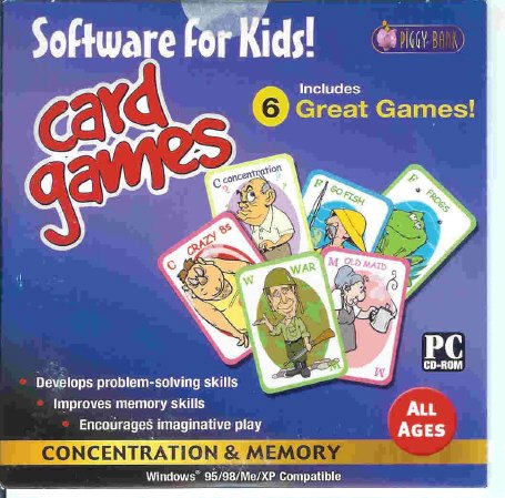 Classic Kids Card Games PC-CD All Ages Win XP