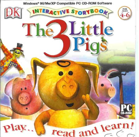 Three Little Pigs Interactive Storybook PC-CD Ages 4-6 Win XP/ Mac