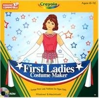 Crayola First Ladies Costume Maker Paper Dolls PC-CD Graphics Ages 6-12 Win XP/ Mac