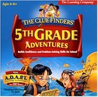 Clue Finders 5th Grade Adventures V 1.0 Education Learning Activities Age 9-11 PC-CD Win XP/ Mac