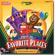 Crayola Favorite Places 3D Coloring Book Ages 3-7