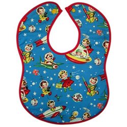 Vintage Kid's Retro Space Bib