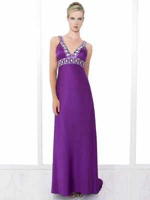 Nice Beaded Spaghetti Strap V-neck Wedding Dress DS0005