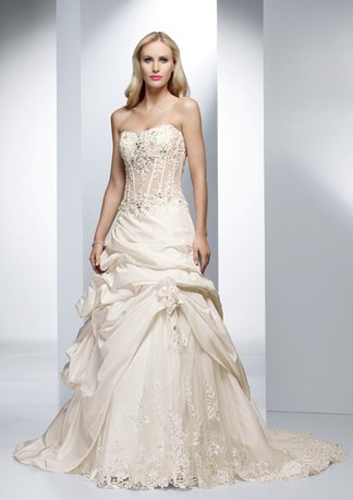 New Style Sweetheart Strapless Gathered Wedding Dress AI0002