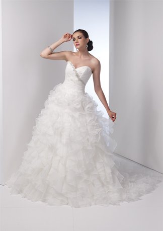 Gorgeous Sweetheart Strapless Stack-up Wedding Dress AI0017