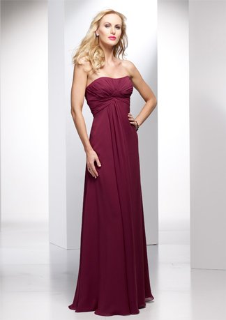 Strapless A-line Chiffon Empire Wedding Dress AI0035