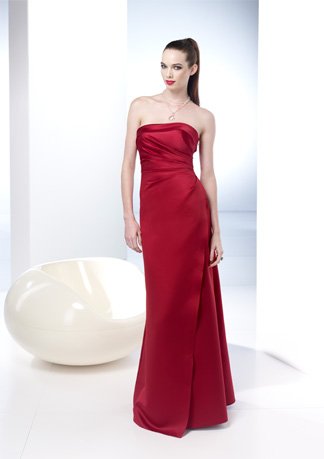 Asymmetrically Wraped Strapless A-line wedding Dress AI0049
