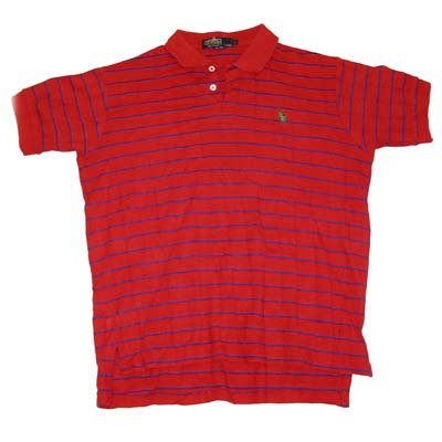 Red and Blue Pique Polo