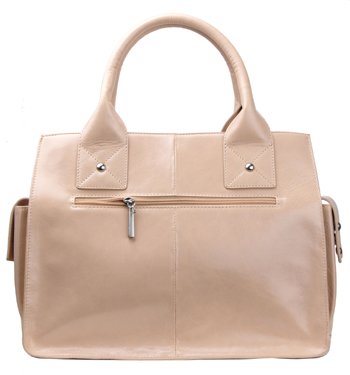 Alexandra Jordan Creamy Beige Leather Tote