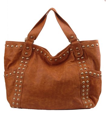 Alexandra Jordan Brown Leather Handbag