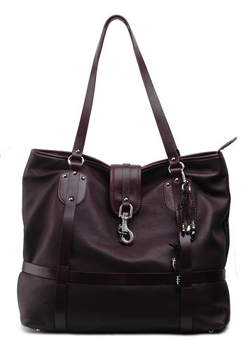 Alexandra Jordan Two-Toned Brown Leather Tote