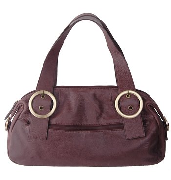 Alexandra Jordan Brown Leather Shoulder Bag