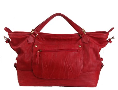 Alexandra Jordan Red Leather Handbag