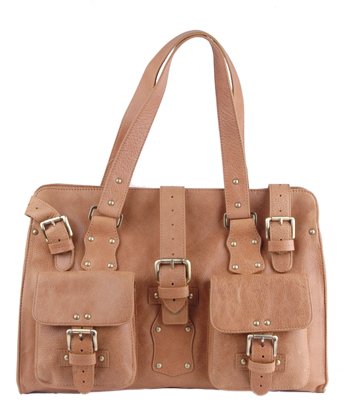 Alexandra Jordan Multi- Buckle Leather Tote