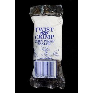 Twist-n-crimp penny Coin Wrap Sealer Make Shot Gun roll