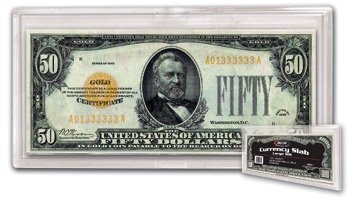 LOT OF 5 ACRYLIC CURRENCY THICK SLABS LARGE DOLLAR BILL