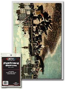 1000 BRAND NEW BCW POSTCARD SLEEVES - 3 11/16 X 5 3/4