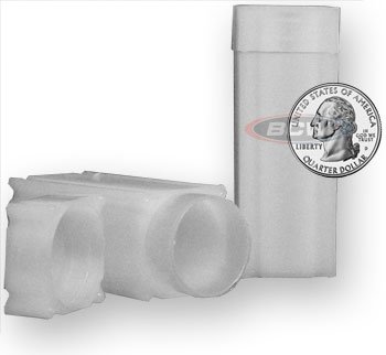 20 NEW SQUARE COIN TUBES QUARTERS MADE IN USA