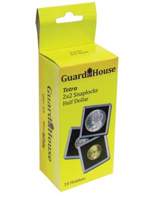10 Coin 2x2 Half Dollar Tetra Snaplocks Chemical Free