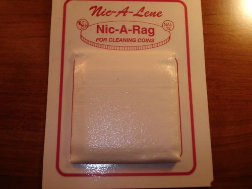 NIC-A-LENE NIC-A-RAG A SOFT CLOTH FOR USE ON COINS NEW