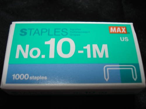 1000 Flat Clinch Staples # 10-1m for Coin Stapler New