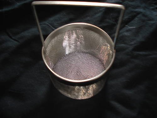1 Small Dipping Basket, 2 1/2" Dia. For Cleaning Coins