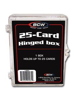 10 BCW 25 CARD HINGED FOOTBALL / TRANDING CARD BOXES