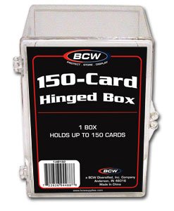 4 BCW 150 CARD HINGED FOOTBALL / TRANDING CARD BOXES