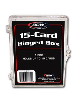 8 NEW BCW 15 CARD HINGED FOOTBALL / TRANDING CARD BOXES