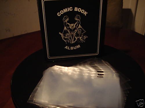 1 NEW COMIC BOOK THREE RING BINDER + 25 1 POCKET PAGES