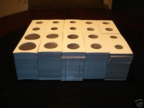 1000 NEW Asst 2x2 cardboard coin holders flips mylars
