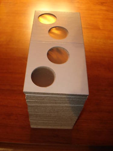 100 - 2 - HOLE 2X2 COIN HOLDERS FLIPS FOR DIME