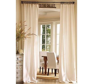 POTTERY BARN Cameron Cotton Drape 50 x 84