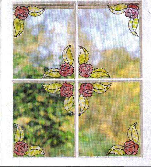 8 rose corner set