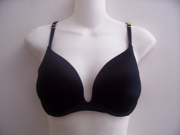 Victoria's Secret Black Very Sexy Infinity Edge Push Up Bra 34D 34 D Victorias Secret Victoria