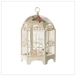 ROSE-MOTIF BIRDCAGE