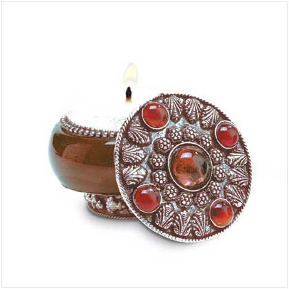 LAVENDER JEWELED-LID JAR CANDLE Retail: $ 7.95