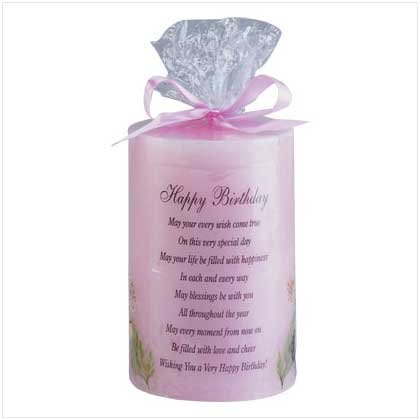 FLORAL BIRTHDAY CANDLE Retail: $9.95