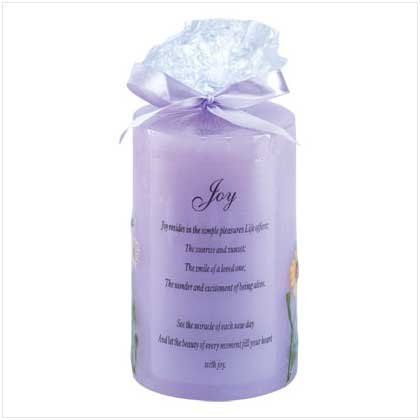 JOY CANDLE Retail: $9.95